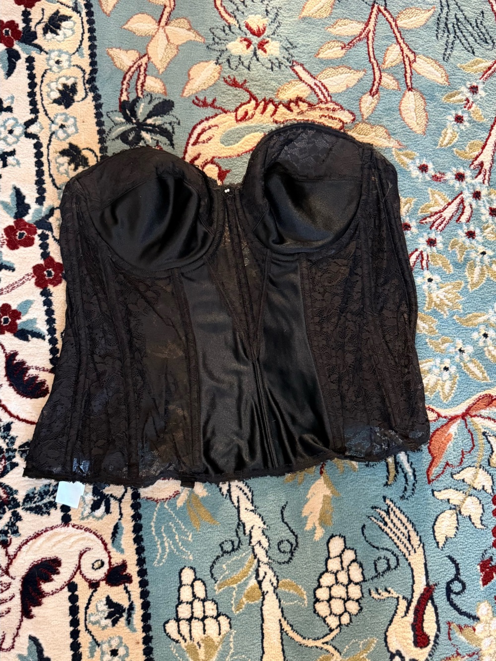 Berkshire Black Lace Bustier Bandeau